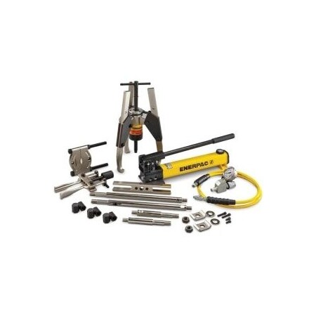 Enerpac Hydraulic Sync Grip Master Puller Set  Hand Pump  14 Ton Capacity  1 Inch Stroke  HighStrength MPS14H